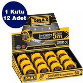 Dmax Prof Şerit Metre 5Mt*25Mm, 12 Adet, 1 Koli