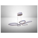Dmr Lotus Çiçek Sarkıt LED Avize Beyaz Kasa Üç Renk 6500K/4000K/3000K (Beyaz Ilık/bbeyaz/sarı (Günışığı))