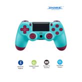 Dobe Ps4-Pc-Android Box-Android-Ios Telefon Tablet Uyumlu Titreşimli Bluetooth Oyun Kolu - Turkuaz