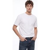Dockers Beyaz Erkek Regular Fit T-Shirt D2620078989_SMALL Logo T-Shirt