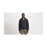 Dockers Nylon Lightweight Quilted Mont - Siyah