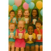 Dodomar Mısır Kutusu Pop Corn Kutusu Dalgalı Makaron Desenli / 8 Parça