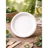 Doğa Dostu Karton Tabak – Geri Dönüştürülebilir Parti Tabağı 22 cm 25'li