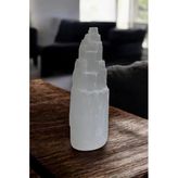 Doğal Beyaz Selenit Kule 15 CM