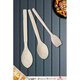 Doğal Şimşir Ağacı Ahşap Tahta Kaşık Spatula Seti Ağaç Kaşık (3Lü Set) Şmş-004