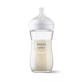 Doğal Tepkili Cam Biberon 240Ml 3-6 Ay (4 Adet)