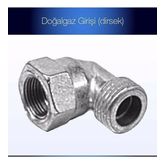 Doğalgaz Dirsek ankastre ocak Fırın No:1 3/8