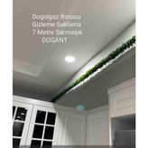 Dogant 7 Metre - Dogalgaz Borusu Klima Boru Gizleme Saklama Yapay Bitki - Yeşil