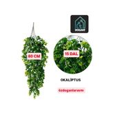Dogant Yapay Okaliptus Bitki, 80 cm, 15 Dal, Yeşil