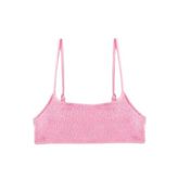 Dokulu Bikini Üstü İnce Askılı Pedli