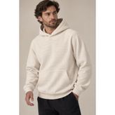 Dokulu Kapüşonlu Erkek Sweatshirt