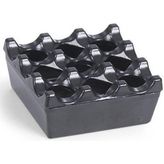 Döküm Kare Küllük Siyah 8cm