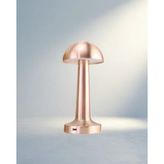 Dokunmatik Modern Bronz Mantar Masa Lambası 3 Seviyeli LED