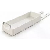 Dolap İçi Raylı Organizer Çekmece 34 X 13,5 X 6,5 Cm, Çekilebilir Plastik Dolap Düzenleyici, Mutfak Banyo Dolap İçi Organizer, Raylı Saklama Sepeti (Küçük)