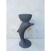 Dolphın Dekoratif Plastik Saksı 65X30 – Modern Tasarım Saksı - Antrasit
