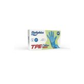 Dolphin Mavi TPE Tek Kullanımlık Eldiven L Beden 100 Adet