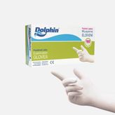 Dolphin Pudralı Lateks Eldiven 100'LÜ - Beyaz - S
