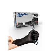 Dolphin Pudrasız Ekstra Kalın Siyah Nitril Eldiven (100 Adet-Kutu)