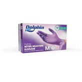 Dolphin Pudrasız Nitril Eldiven Lila M Beden 100 Adet
