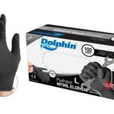 Dolphin Siyah Nitril Eldiven - L Beden - 100'lü Paket