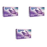 Dolphin Tek Kullanımlık Lila Nitril Eldiven - Muayne Eldiveni Medium Orta Boy - 100'lü 3 Paket