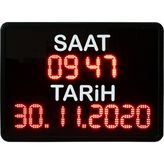 Dolunay Led Dijital Led Saat Derece Özel Ölçü