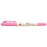 Dong-A Calligrafico Brush Twin Kalem Coral Pink Kaligrafi Kalemi