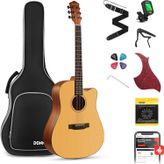 Donner Dag-1c Cutaway Akustik Gitar Seti Natural