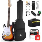 Donner DST-100SL Solak Elektro Gitar Seti (Sunburst)