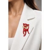 Dora Accessories Mineli Kedi Broş