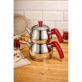 Dora Kitchenware Paslanmaz Çelik Çaydanlık Takımı Orta Boy