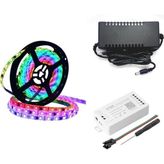 Dora Led WS2811 ARGB Pixel Şerit LED 5m Wifi Kontrol sp108+adaptör (SP108E)