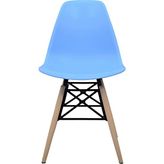 Dorcia Home Eames Plastik Kafesli Sandalye - Cafe Balkon Mutfak Sandalyesi - Mavi