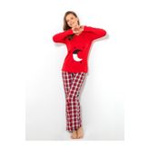 Doremi Kadın Kırmızı Pijama Takımı DoremiPijKadın