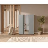 Doressa Bony Grey 3 Kapılı Gri Gardırop