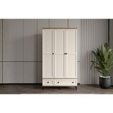 Doressa Duns Walnut 3 Kapılı Gardırop - Ceviz