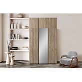 Doressa Home Bony Brown 3 Kapılı Modüllü Gardırop