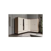 Doressa Home Cast Walnut Köşe Gardırop
