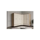 Doressa Home Duns Walnut Köşe Gardırop
