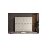 Doressa Home Hima Walnut 6 Kapılı Gardırop
