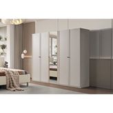 Doressa Home Mony Beige 5 Kapılı Gardırop Bej