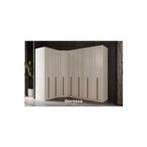 Doressa Home Noyer 7 Kapılı Köşe Gardırop