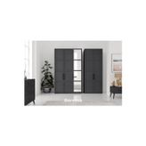 Doressa Home Pita Grey 5 Kapılı Gardırop