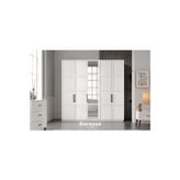 Doressa Home Pita White 5 Kapılı Gardırop