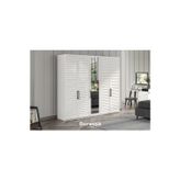 Doressa Home Rent White 5 Kapılı Gardırop