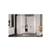 Doressa Home Rent White 5 Kapılı Köşe Gardırop
