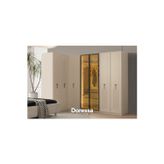 Doressa Home Teresa Reflekte Camlı Köşe Gardırop