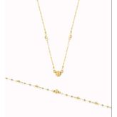 Dorika Aynalı Kolye Bileklik Set