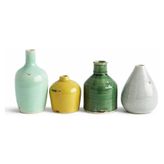 Dörtlü Terracotta Dekoratif Vazo Seti