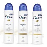 Dove 3x150 ml Original Kadın Deodorant